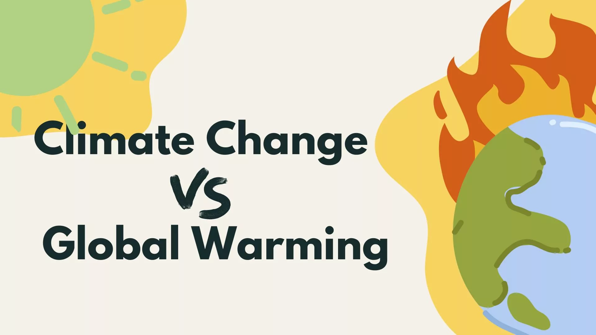 global warming vs climate change