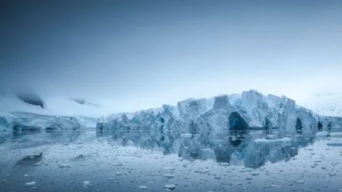 Der Gletscher des Jüngsten Gerichts, der die Auswirkungen des Klimawandels auf unserem Planeten deutlich macht.